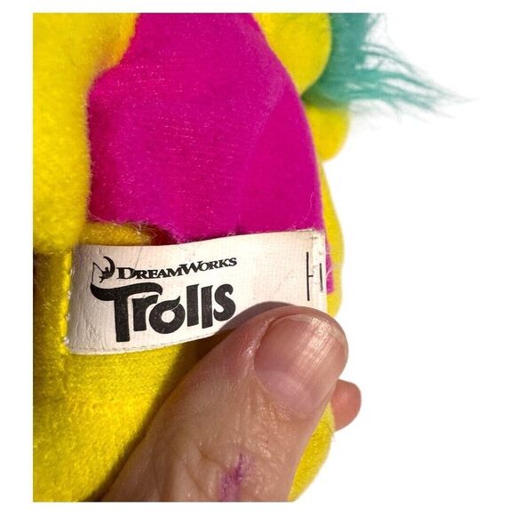 Trolls SMIDGE TROLL W/ LARGE TURQUOISE HAIR 18" Plush STUFFED ANIMAL Toy - Picture 3 of 5